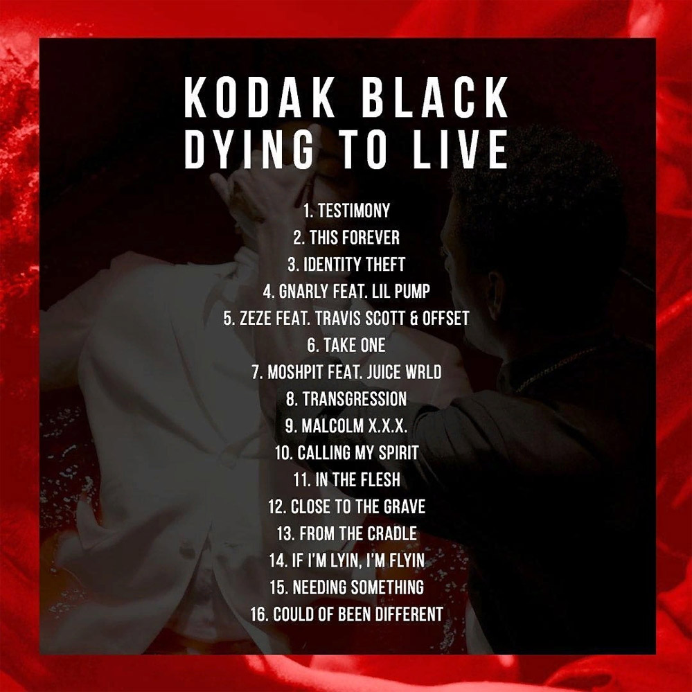 Kodak Black показал треклист нового альбома